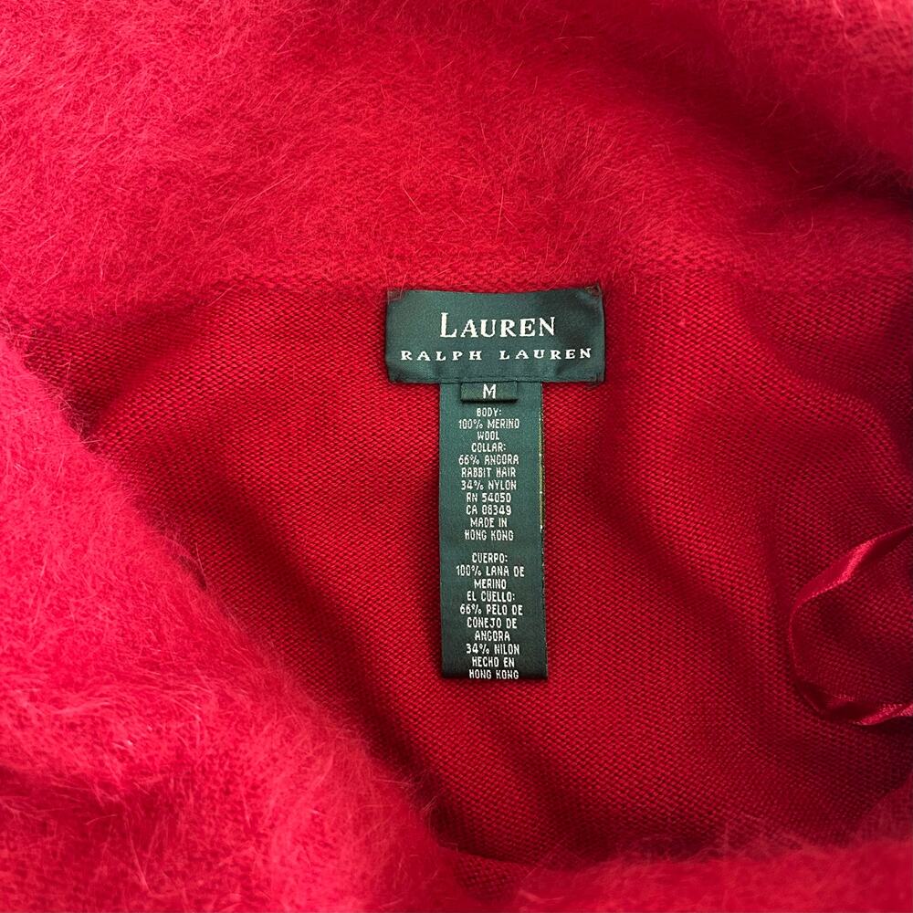 Vintage Lauren Ralph Lauren Angora Wool Off Shoulder Knit Gown Deadstock NWT - Picture 3 of 16